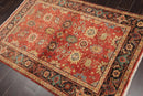 4' x 6' Hand Knotted 100% Wool Mahal Traditional Oriental Area Rug Rust