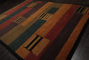 8'11" x 12' Hand Knotted Modern100% Wool Tibetan Oriental Area Rug Gold