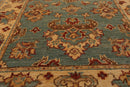 2'6" x 3'10" Hand Knotted 100% Wool Chobi Peshawar Traditional Area Rug Aqua