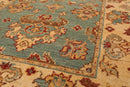 2'6" x 3'10" Hand Knotted 100% Wool Chobi Peshawar Traditional Area Rug Aqua