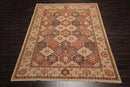 8' 1''x10' 2'' Hand Knotted 100% Wool Peshawar Traditional Oriental Area Rug Tan, Brown Color