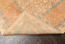 8' x 10' Hand Knotted Super Fine 250 KPSI Wool Oriental Area Rug Beige vintage