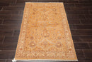 3'6" x 5' Hand Knotted 100% Wool Chobi Peshawar Traditional Area Rug Caramel