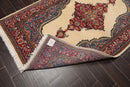 4'4" x 6'5" Hand Knotted 100% Wool Authentic Tabrizz Traditional Area Rug Ivory
