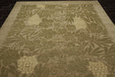 8'1" x 10' Hand Knotted Transitional Wool & Silk Tibetan Oriental Area Rug Moss