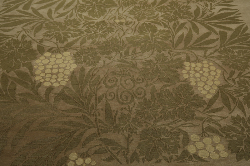 8'1" x 10' Hand Knotted Transitional Wool & Silk Tibetan Oriental Area Rug Moss