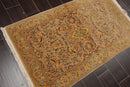 2'7" x 4'4" Hand Knotted 100% Wool Pak Persian 250 KPSI Oriental Area Rug Tan