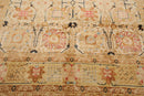 7'10''x9'11'' Hand Knotted 100% Wool Agra Silky Sheen Traditional Oriental Area Rug Beige, Tan Color