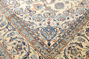 6'10" x 10’ Hand Knotted Auth. Nain Medallion Wool Silk Oriental Area Rug Ivory