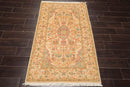 3'3" x 5'2" Hand Knotted 100% Wool Pak Persian 250 KPSI Oriental Area Rug Tan