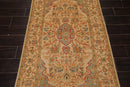 3'3" x 5'2" Hand Knotted 100% Wool Pak Persian 250 KPSI Oriental Area Rug Tan