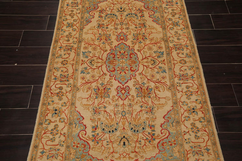 3'3" x 5'2" Hand Knotted 100% Wool Pak Persian 250 KPSI Oriental Area Rug Tan