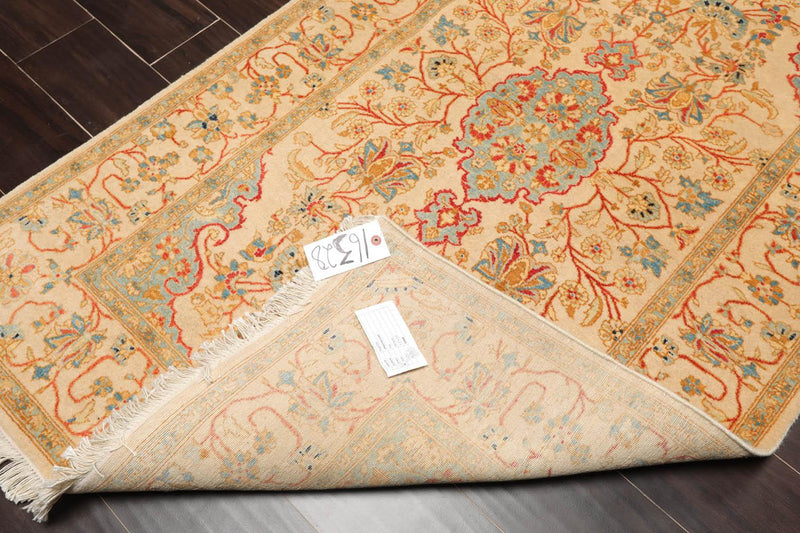 3'3" x 5'2" Hand Knotted 100% Wool Pak Persian 250 KPSI Oriental Area Rug Tan