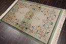 4' x 6' Hand Knotted 100% Wool Chinese Art Deco Oriental Area Rug Gray