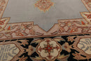 4' x 6' Hand Knotted Wool S.Fine French Aubusson Savonnerie Area Rug Gray