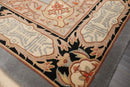 4' x 6' Hand Knotted Wool S.Fine French Aubusson Savonnerie Area Rug Gray