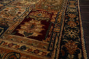 2'7" x 9'6" Runner Hand Knotted 100% Wool Multi Panel Oriental Area Rug Navy