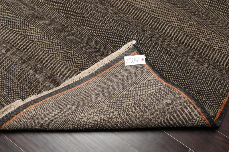 5'6''x 8'6'' Hand Knotted 100% Wool Traditional Oriental Area Rug Charcoal