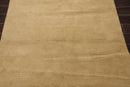 5' x 8' Hand Knotted Tibetan Wool Ribbed Modern Area Rug Beige/Mustard