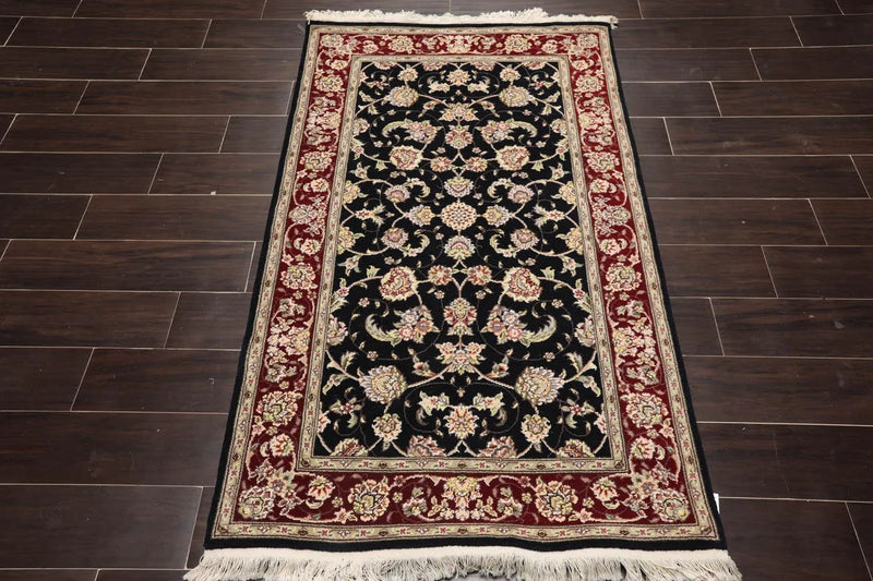 3' x 5' Hand Knotted 100% Wool Sino Persian 300 KPSI Oriental Area Rug Black