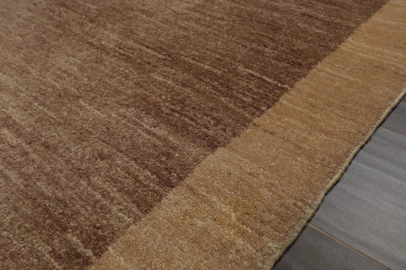 2'4''x3'9'' Brown, Beige Hand Knotted 100% Wool Chobi Peshawar Modern & Contemporary Oriental Area Rug