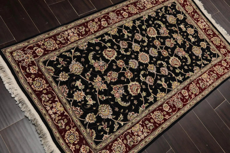 3' x 5' Hand Knotted 100% Wool Sino Persian 300 KPSI Oriental Area Rug Black