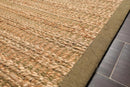5' x 8' Hand Knotted Jute & Rayon Solid Traditional Oriental Area Rug Tan