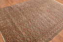 6x9 Beige, Rust Hand Knotted 100% Wool Kayseri Authentic Oushak Oriental Area Rug