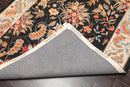 5'3'' x 8'3'' Handmade Hand Hooked 100% Wool Floral Area Rug Charcoal