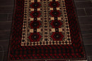 3'3''x5'10'' Red, Charcoal Hand Knotted 100% Wool Traditional Oriental Area Rug