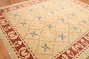 8'2" x 10'4" Hand Knotted Oushak Wool Traditional Oriental Area rug Gold