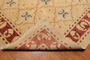 8'2" x 10'4" Hand Knotted Oushak Wool Traditional Oriental Area rug Gold