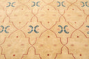 8'2" x 10'4" Hand Knotted Oushak Wool Traditional Oriental Area rug Gold