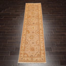 2'8''x10'8'' Tan, Caramel Hand Knotted 100% Wool Peshawar Traditional Oriental Area Rug Runner