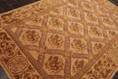 5'10'' x 8'6'' Hand Knotted Wool Tibetan Traditional Oriental Area Rug Caramel