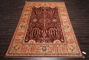 8'11" x 12' Hand Knotted S.fine Peshawar Stone Wash Oriental Area Rug Maroon