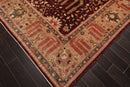 8'11" x 12' Hand Knotted S.fine Peshawar Stone Wash Oriental Area Rug Maroon