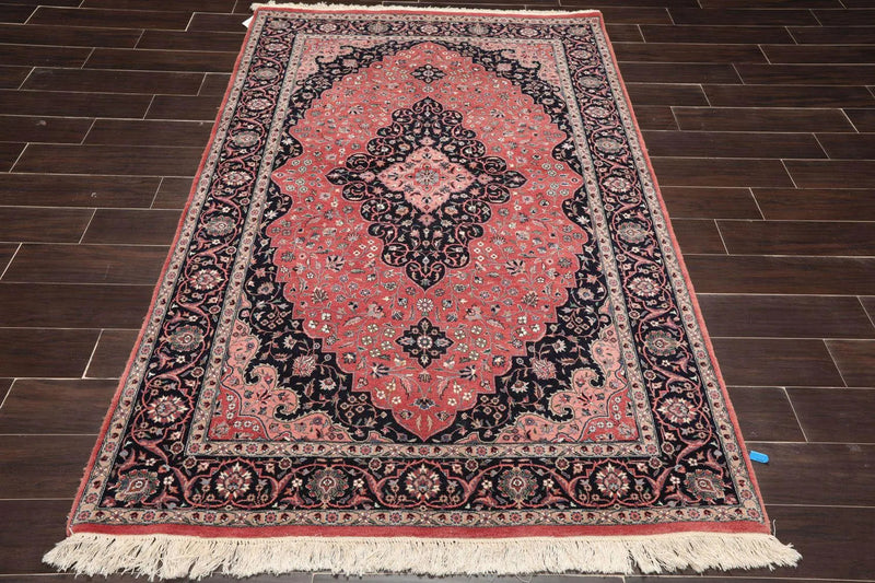 4'8'' x 7'1'' Hand Knotted Tabriz 100% Wool Traditional Oriental Area Rug Rust