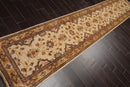 2'11''x13'8'' Runner Beige,Gold Hand Knotted Persian 100% Wool Chobi Peshawar Traditional  Oriental Area Rug