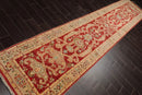 2'9''x13'11'' Runner Rust,Beige Hand Knotted Persian 100% Wool Chobi Peshawar Traditional  Oriental Area Rug
