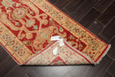 2'9''x13'11'' Runner Rust,Beige Hand Knotted Persian 100% Wool Chobi Peshawar Traditional  Oriental Area Rug
