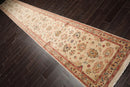 3'1''x22'6'' Runner Beige,Coral Hand Knotted Persian 100% Wool Chobi Peshawar Traditional  Oriental Area Rug