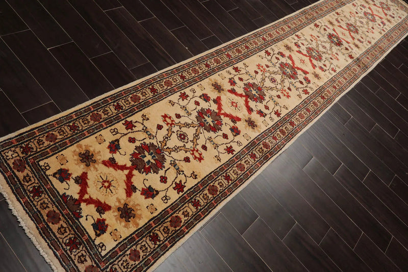 2'5''x14'3'' Runner Beige,Rust Hand Knotted Persian 100% Wool Tufenkian Keningston Chocolate Traditional  Oriental Area Rug