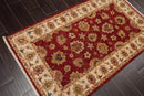 3' x 5' Hand Knotted 100% Wool Agra Traditional Oriental Area Rug Rusty Red