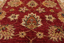 3' x 5' Hand Knotted 100% Wool Agra Traditional Oriental Area Rug Rusty Red