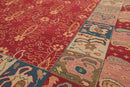 6x9 Rust, Mint Hand Knotted Soumak 100% Wool Nourison Nourmak Traditional Oriental Area Rug