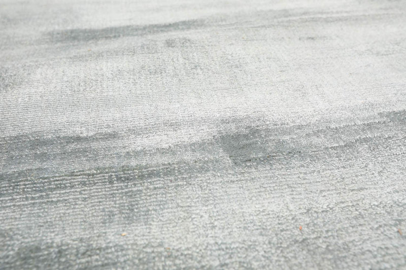 4'8" x 6'7" Handmade 100% Viscose Modern Oriental Area Rug Light Blue