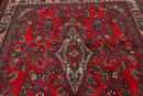 6x9 Red, Ivory Hand Knotted 100% Wool Designer Traditional Oriental Area Rug