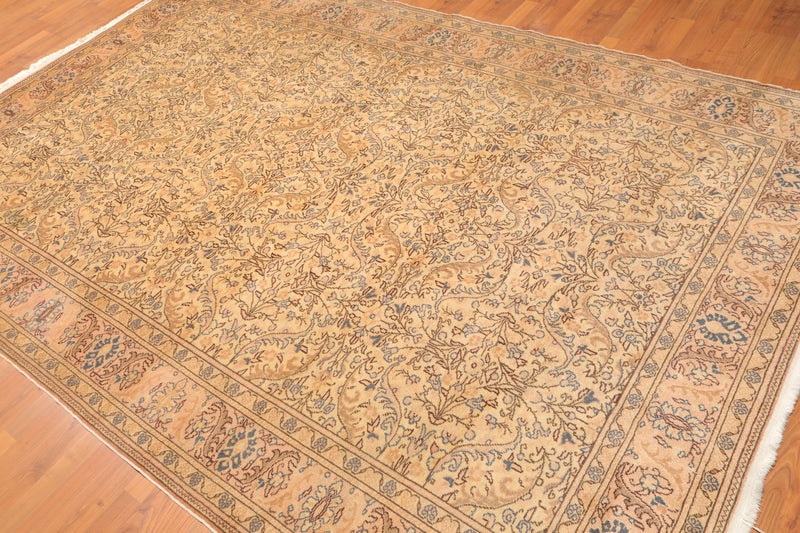 6'8" x 9'8" Hand Knotted Authentic Oushak 100% Wool Oriental Area Rug Beige