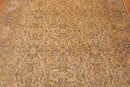 6'8" x 9'8" Hand Knotted Authentic Oushak 100% Wool Oriental Area Rug Beige